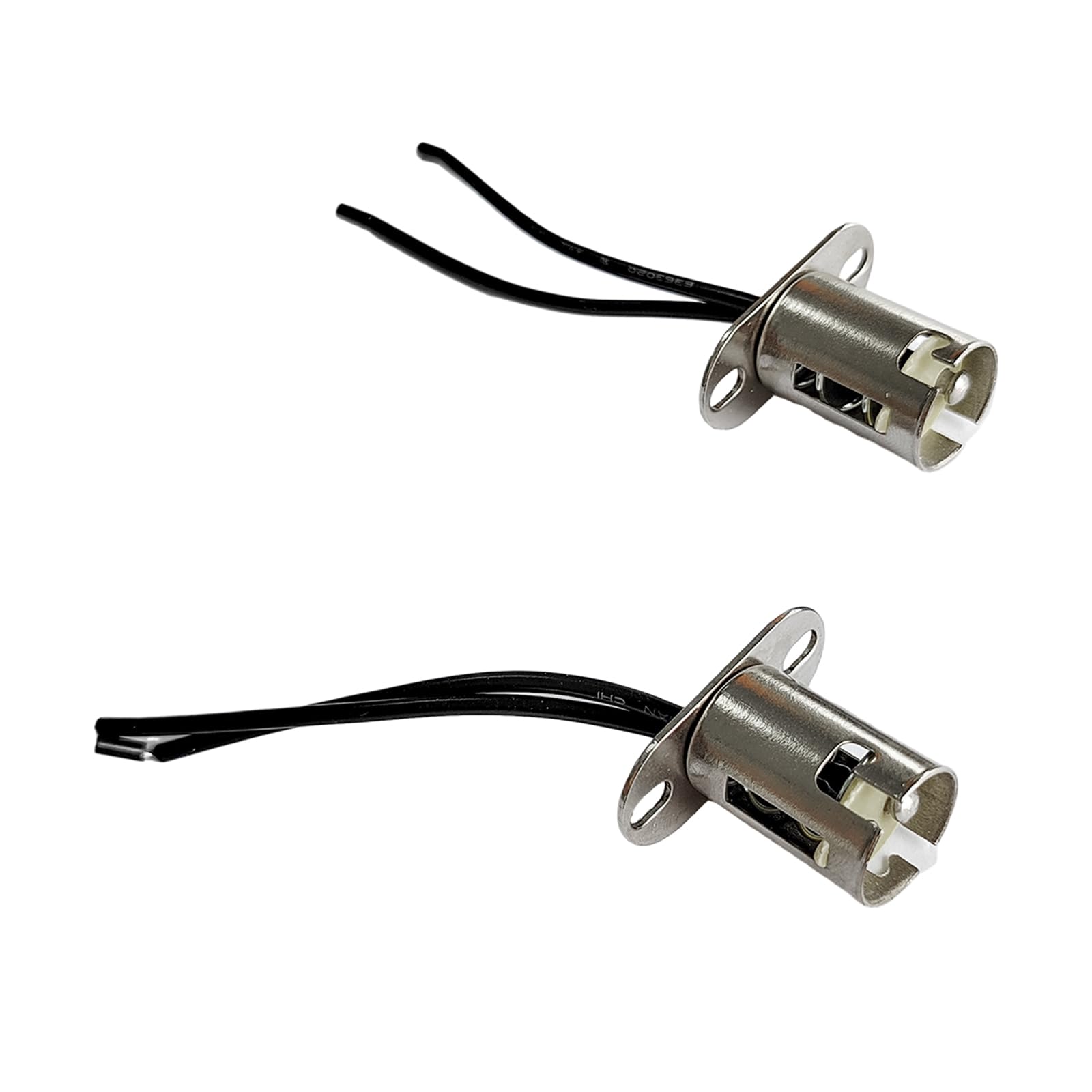 Augeny 2PCS Car Light Bulb Socket, BAY15D LED Bulb Light Lamp Socket Adapter, 1157 Light Bulb Socket Holder with Wire Connector,