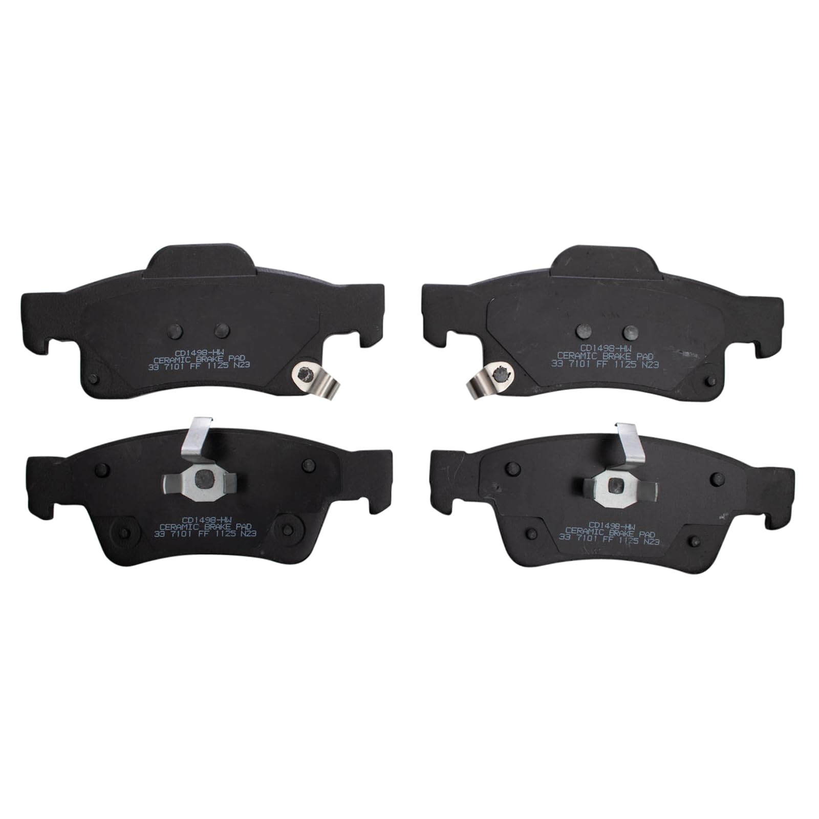 TRQ Rear Brake Pads Ceramic Compatible with 2011-2021 Dodge Durango Jeep Grand Cherokee