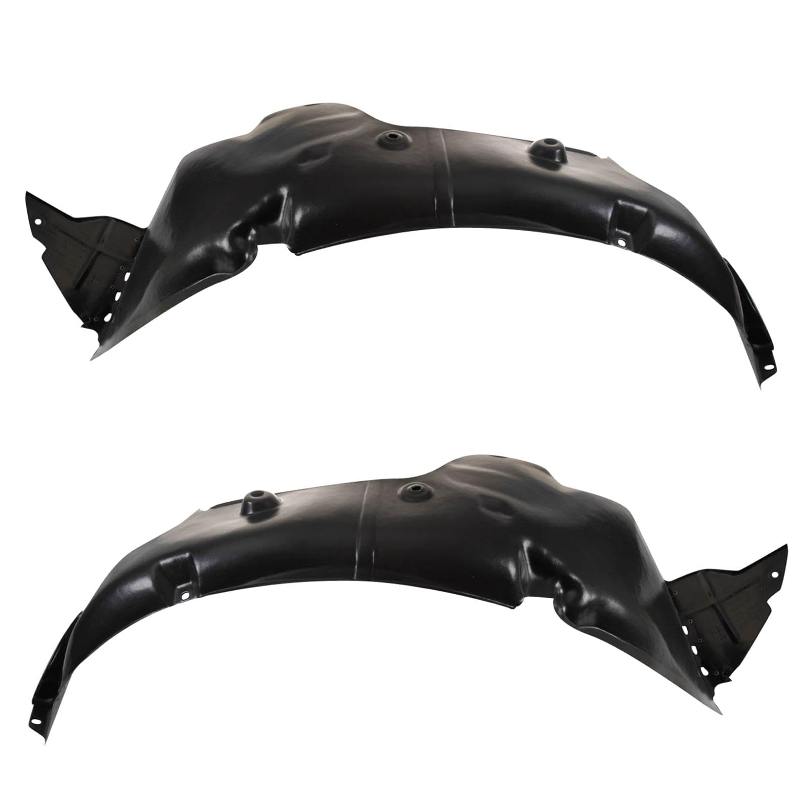 Trq Front Inner Fender Liner Set Compatible With 2013-2015 Hyundai Veloster Hy1248160 Hy1249160