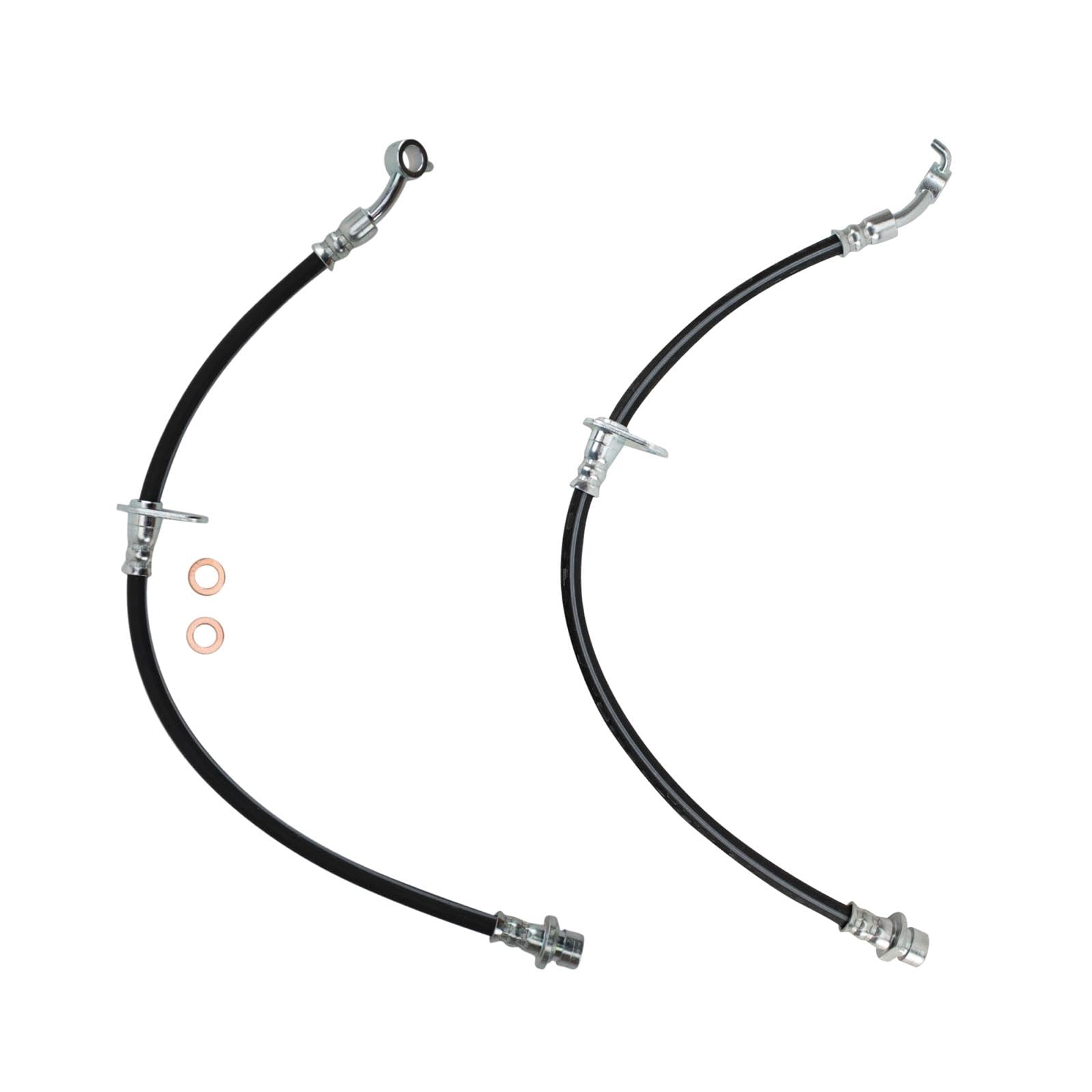Trq Rear Brake Hose Set Compatible With 2009-2014 Acura Tsx 2008-2012 Honda Accord