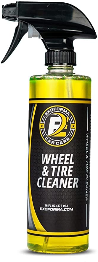 Exoforma Wheel & Tire Cleaner - Removes Built-Up Brake Dust, Dirt & Grime - Improves Dressing Performance - 2-In-1 Formula - Cho