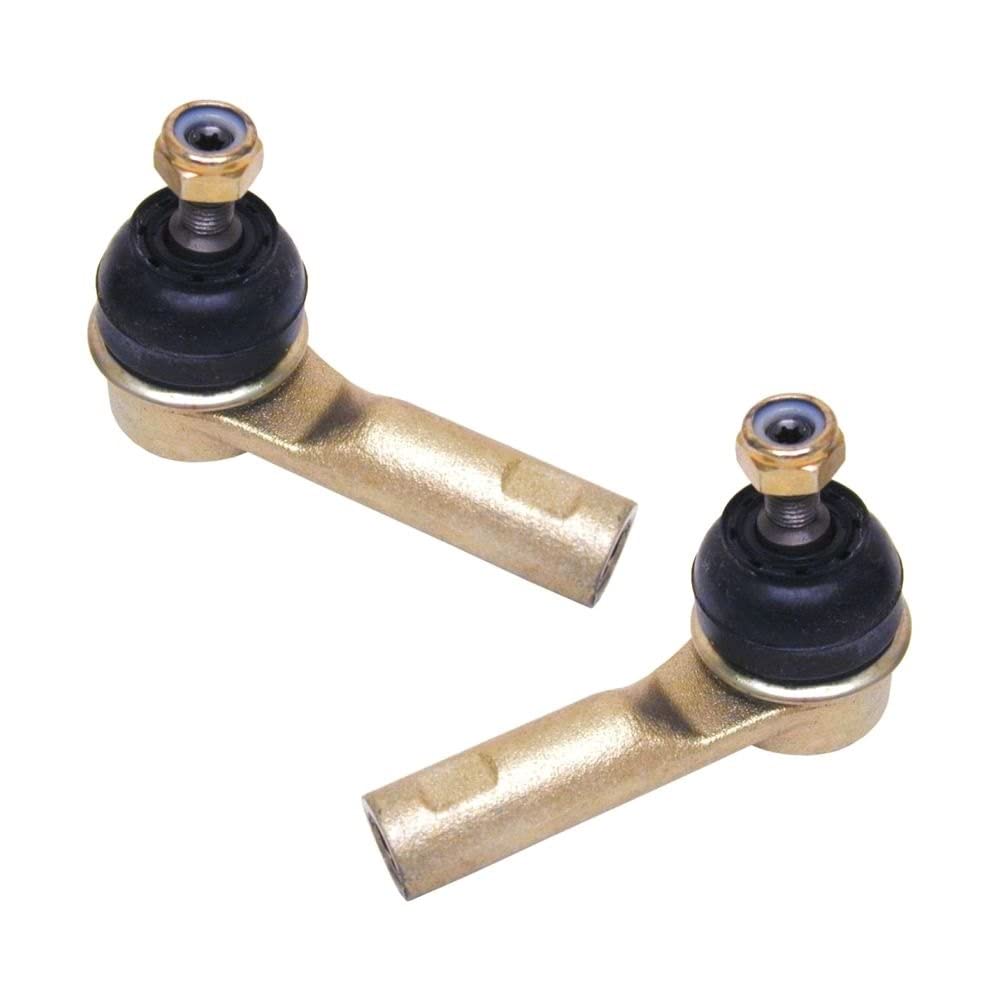 TRQ Front Outer Tie Rod Set Compatible with 2001-2003 Volvo S40 2001-2004 V40
