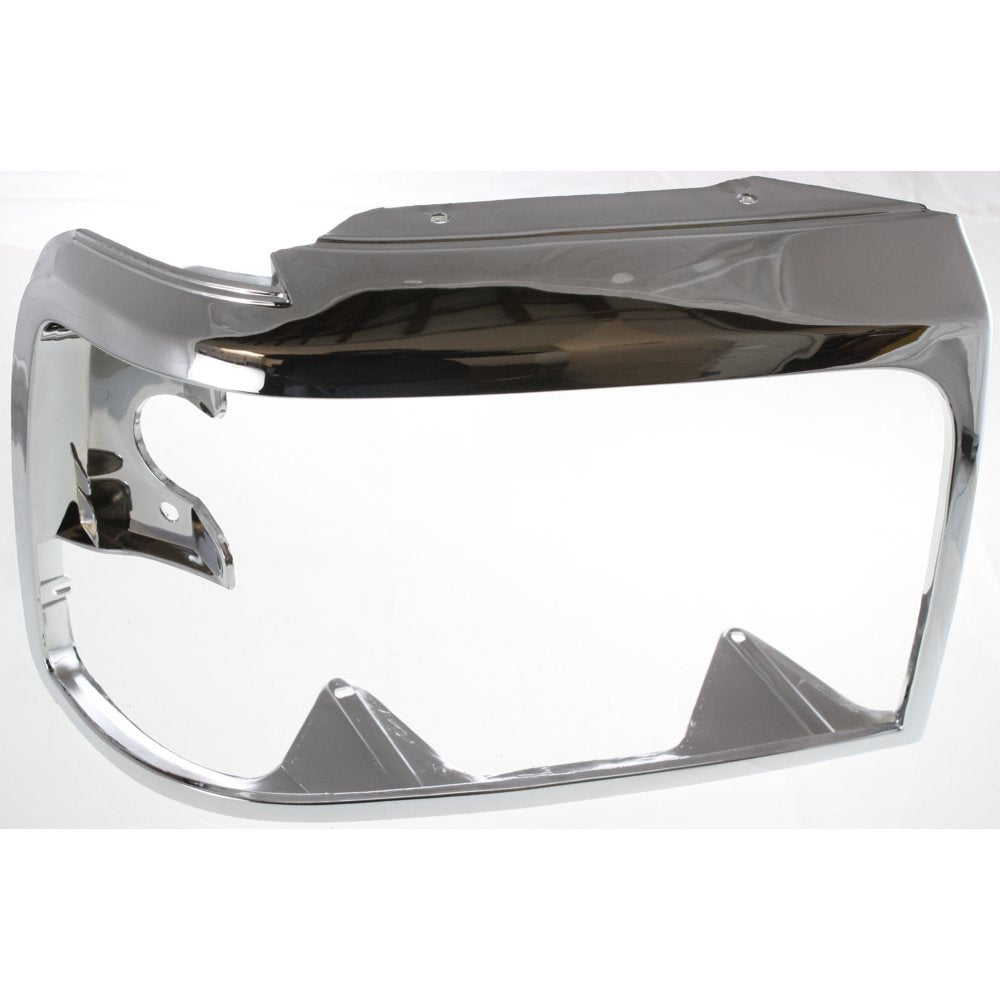 Evan Fischer Headlight Door Compatible With 1992-1997 Ford F-150, 1992-1997 Ford F-250 & 1992-1997 Ford F-350 Passenger Side Chr