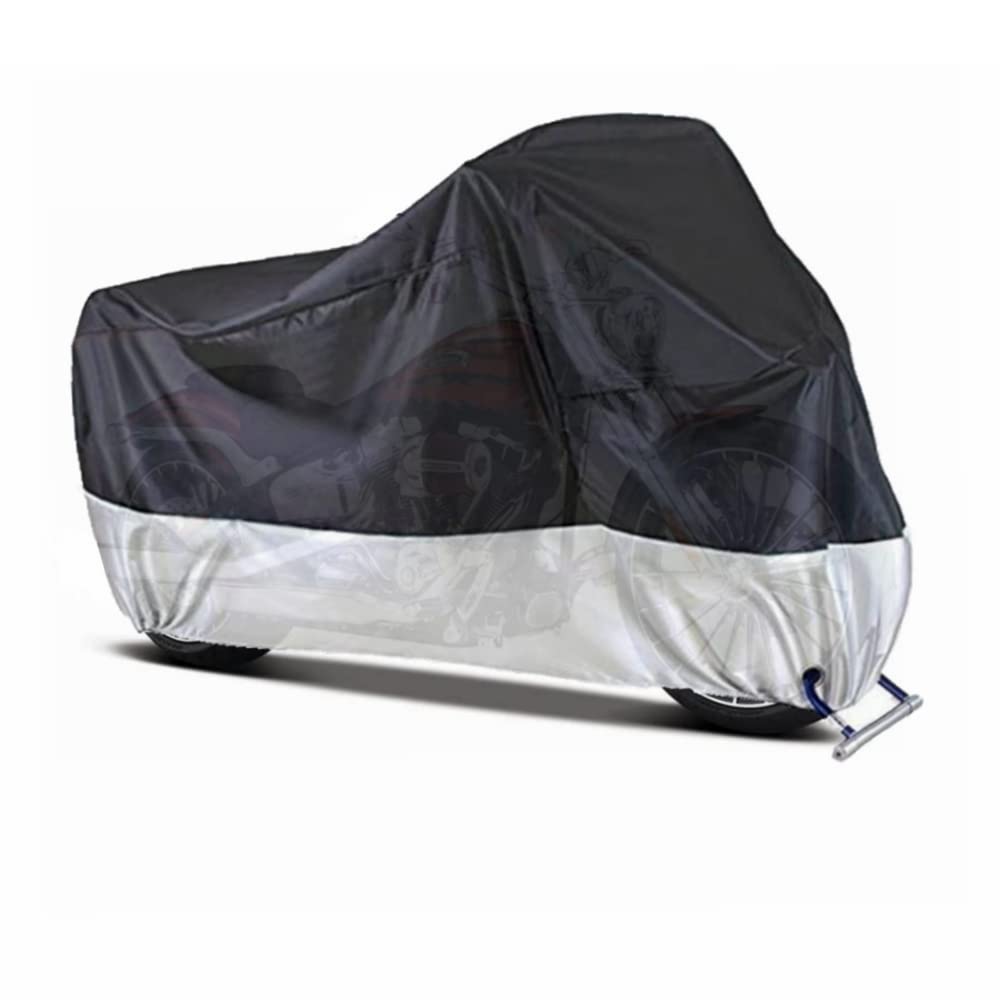 Motorcycle Covers, Outdoor Waterproof Motorbike Covers With Lock-Holes & Storage Bag, Fits Up To 96.5'' Motorcycles