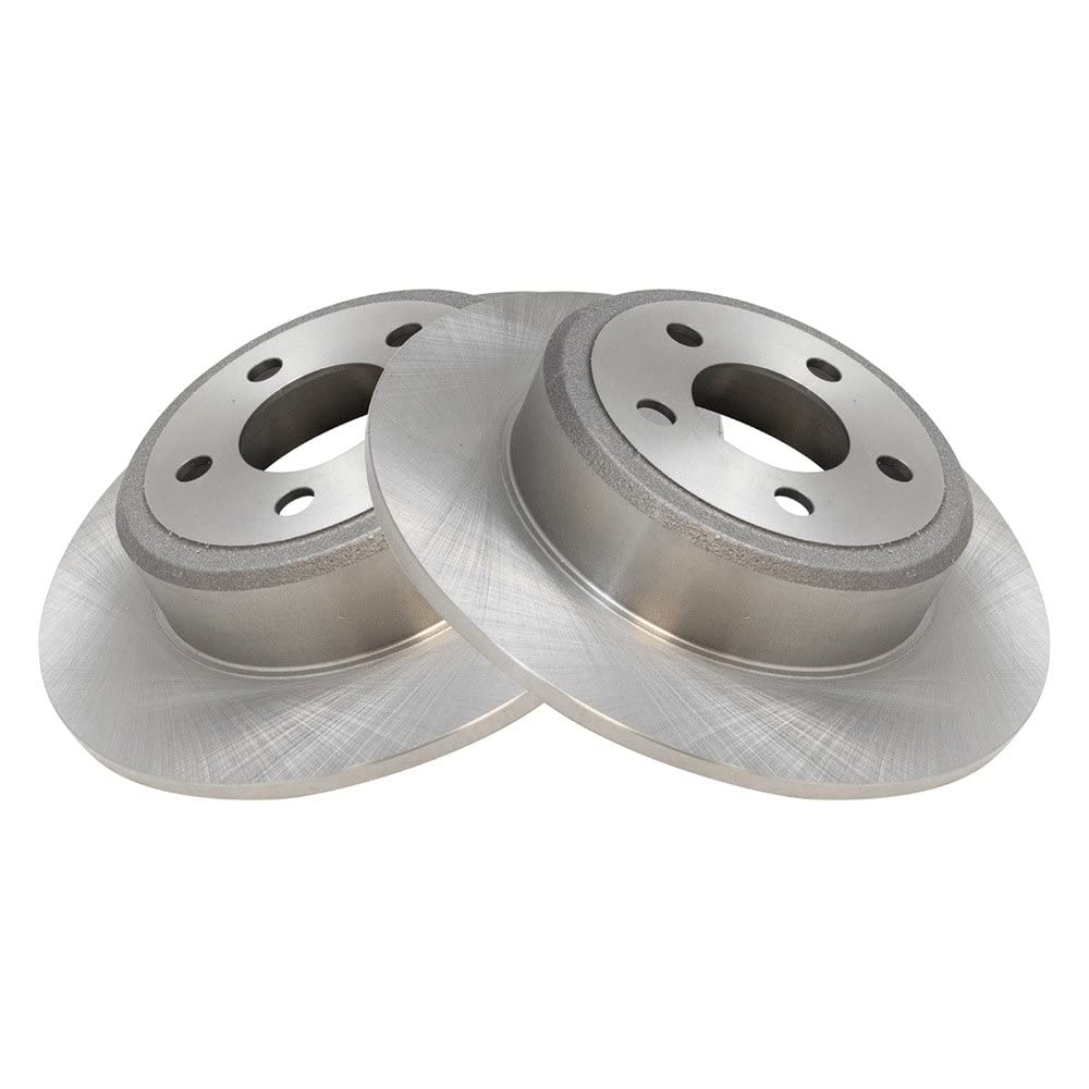 Trq Rear Brake Rotors Set Solid Compatible With 2005-2021 Chrysler 300 2009-2022 Dodge Challenger 2006-2022 Charger 2005-2008 Ma