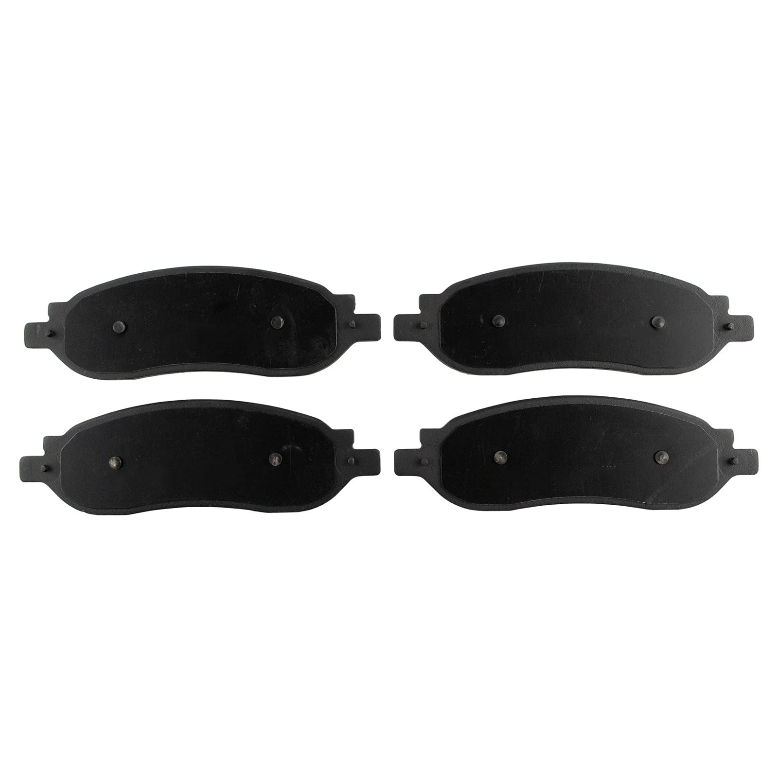 Trq Rear Brake Pad & Rotor Kit Brake Pads Brake Rotor Semi-Metallic Compatible With 2005-2007 Ford F-250 Super Duty F-350 Super