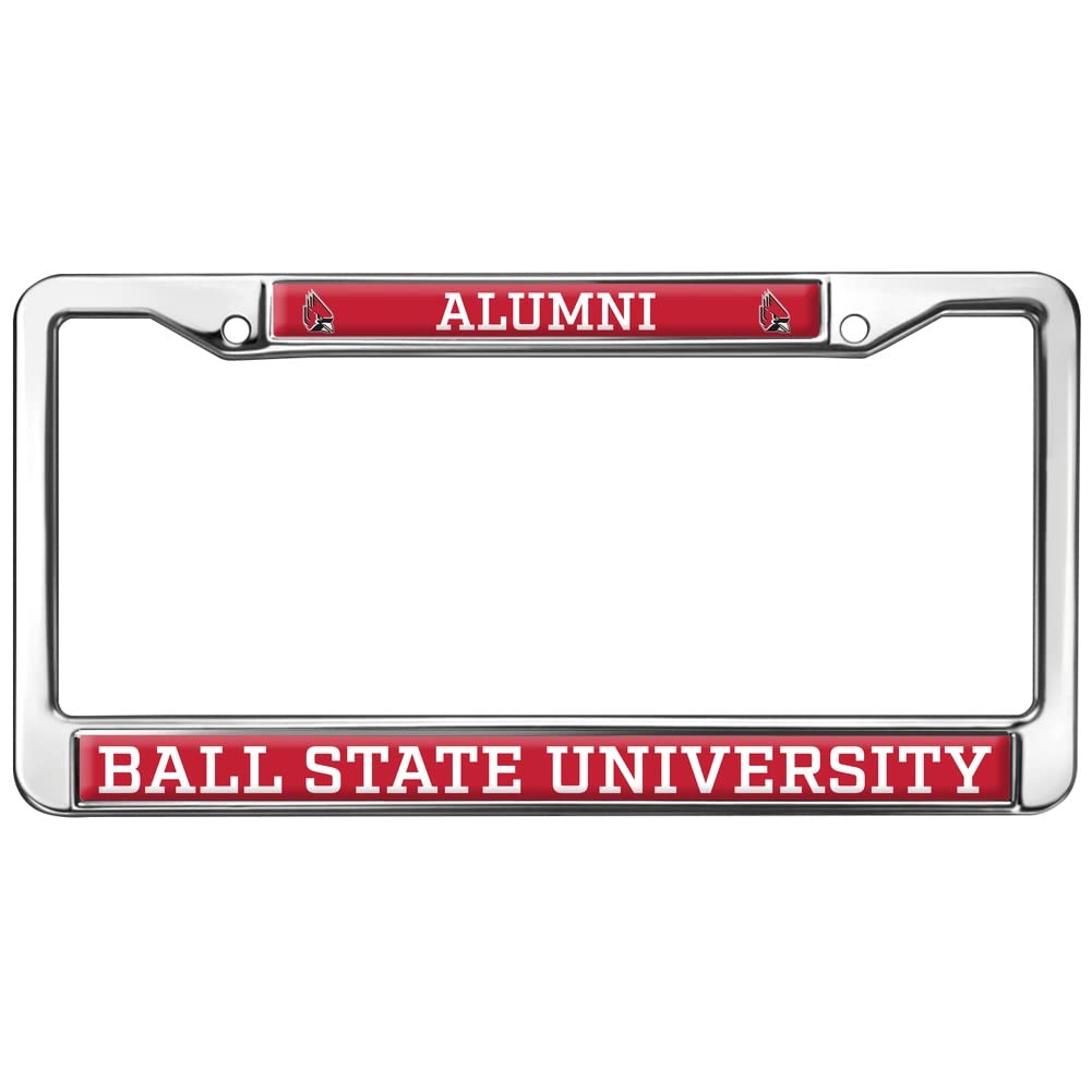 Ball State University Alumni Logo Full Size Standard License Plate Metal Frame