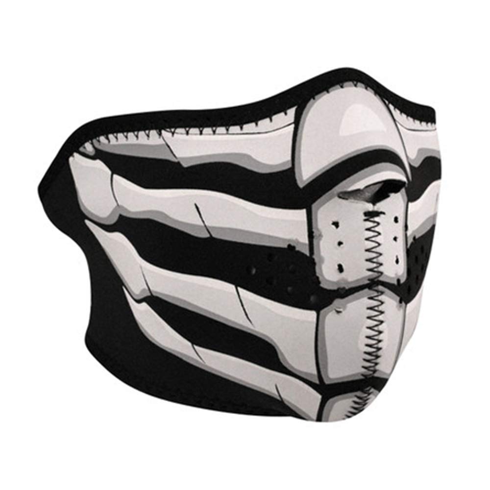 Zanheadgear Neoprene Half Face Mask, Bone Breath