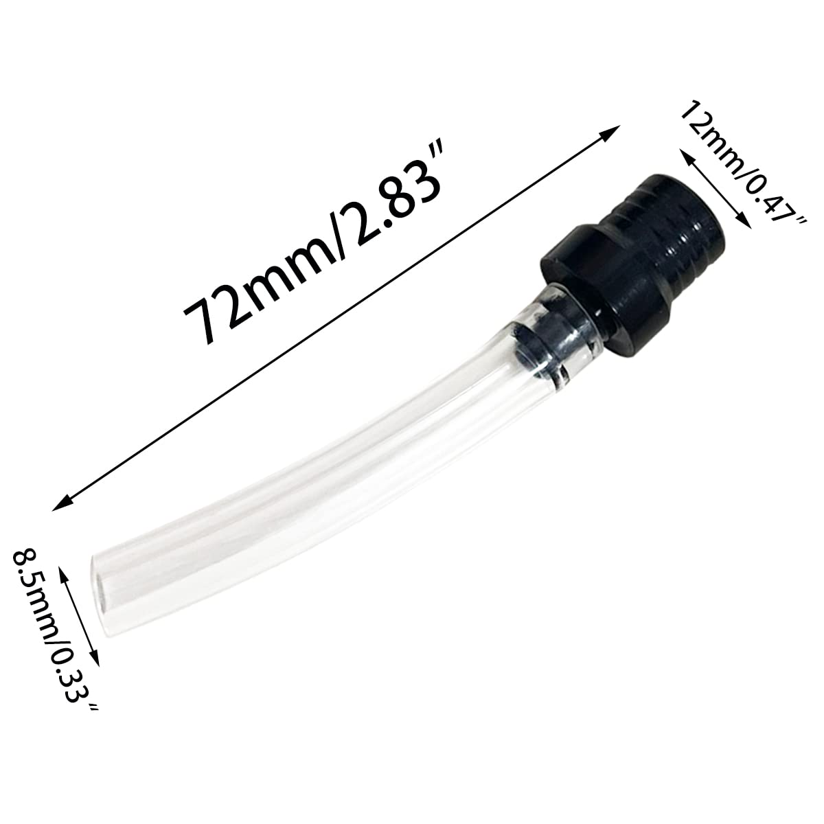 Apalie 6 Pcs Gas Cap Vent Tube, Fuel Gas Tank Cap Breather Vent Hose, Two-Way Breather Tube Vent For Motorcycle 50Cc 110Cc 125Cc