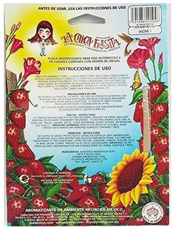 La Chica Fresita Car Air Freshener - 15 Pieces
