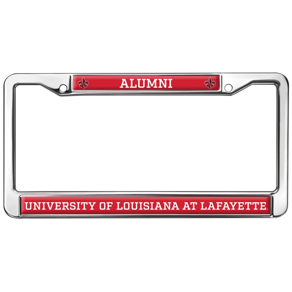 University of Louisiana at Lafayette Alumni Full Size Standard License Plate Metal Frame