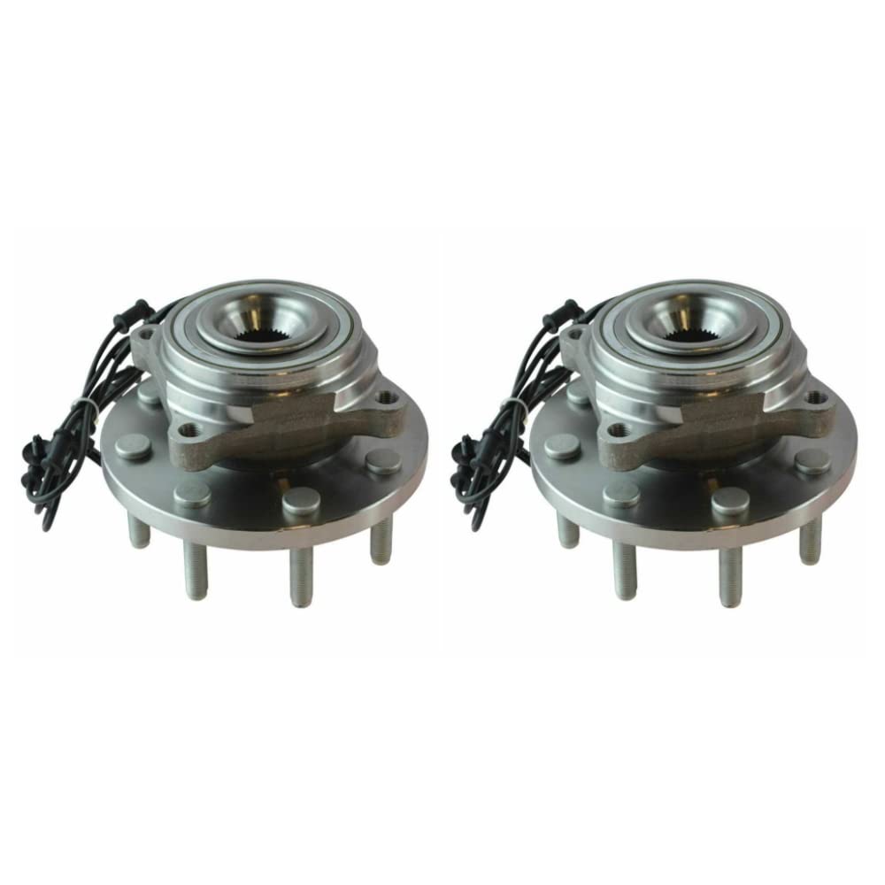 Autoshack Front Wheel Hub Bearing Pair Of 2 Driver And Passenger Side Replacement For 2012-2013 Ram 2500 3500 5.7L 6.7L V8 4Wd 8-Lug Hb615150Pr
