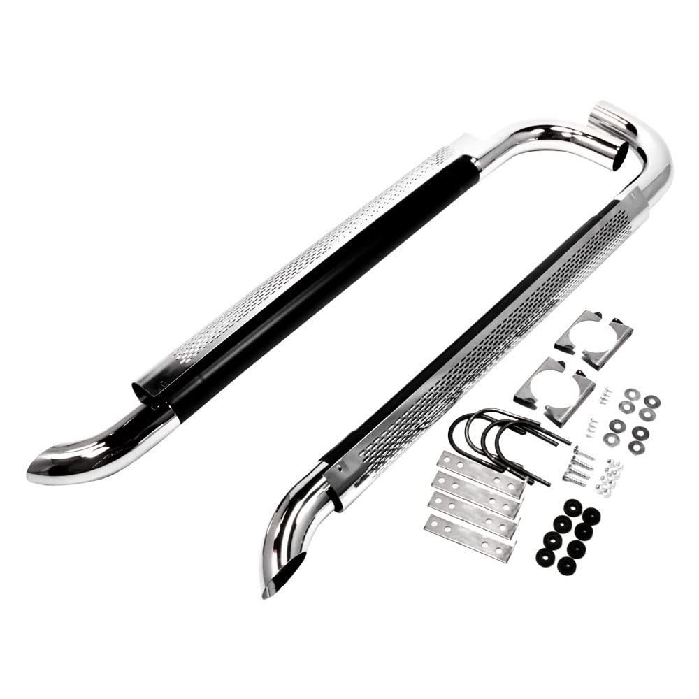 Patriot Exhaust H1060 60 Chrome Side Exhaust Silver