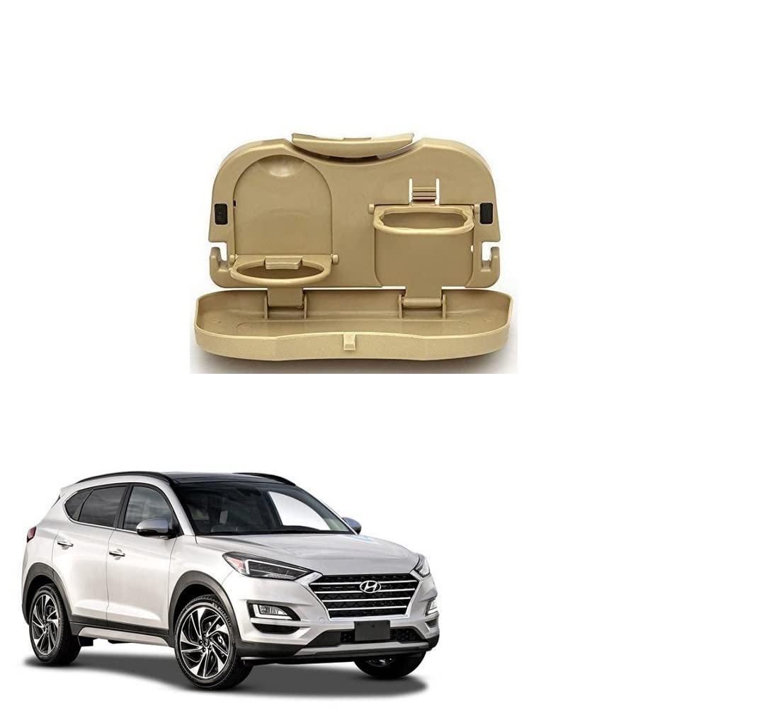 Stylish Foldable Compact Car Back Seat Tray for Food/ Drinks/ Cup/ Bottle Holder Universal Pack of 1 Suitable for Hyundai Tucson