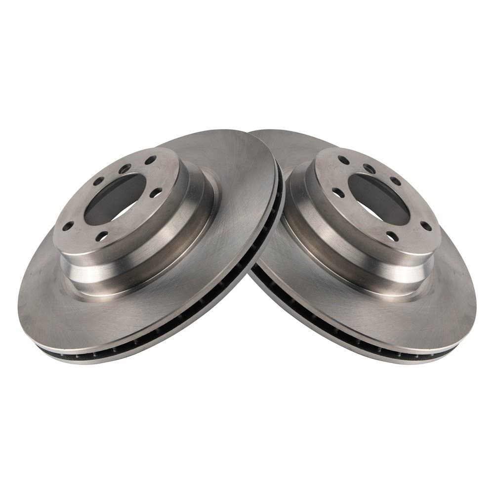 Trq Front Brake Rotors Set Vented Compatible With 2006 Bmw 330I 330Xi