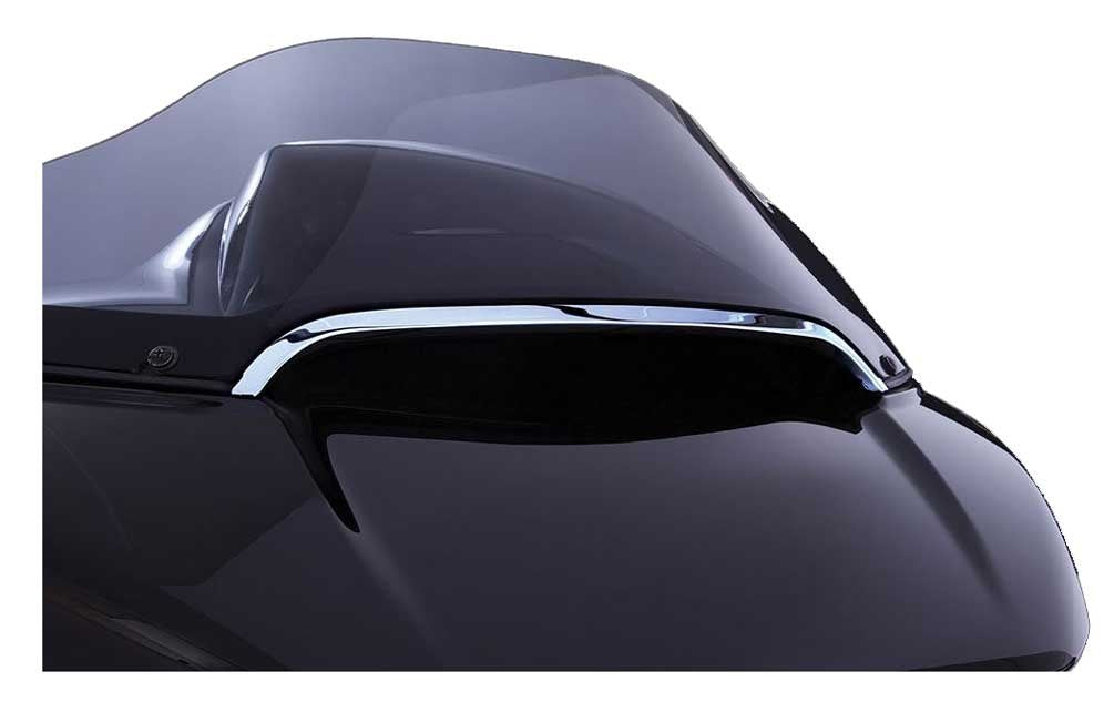 Ciro Center Windshield Trim (Chrome) Compatible with Road Glide