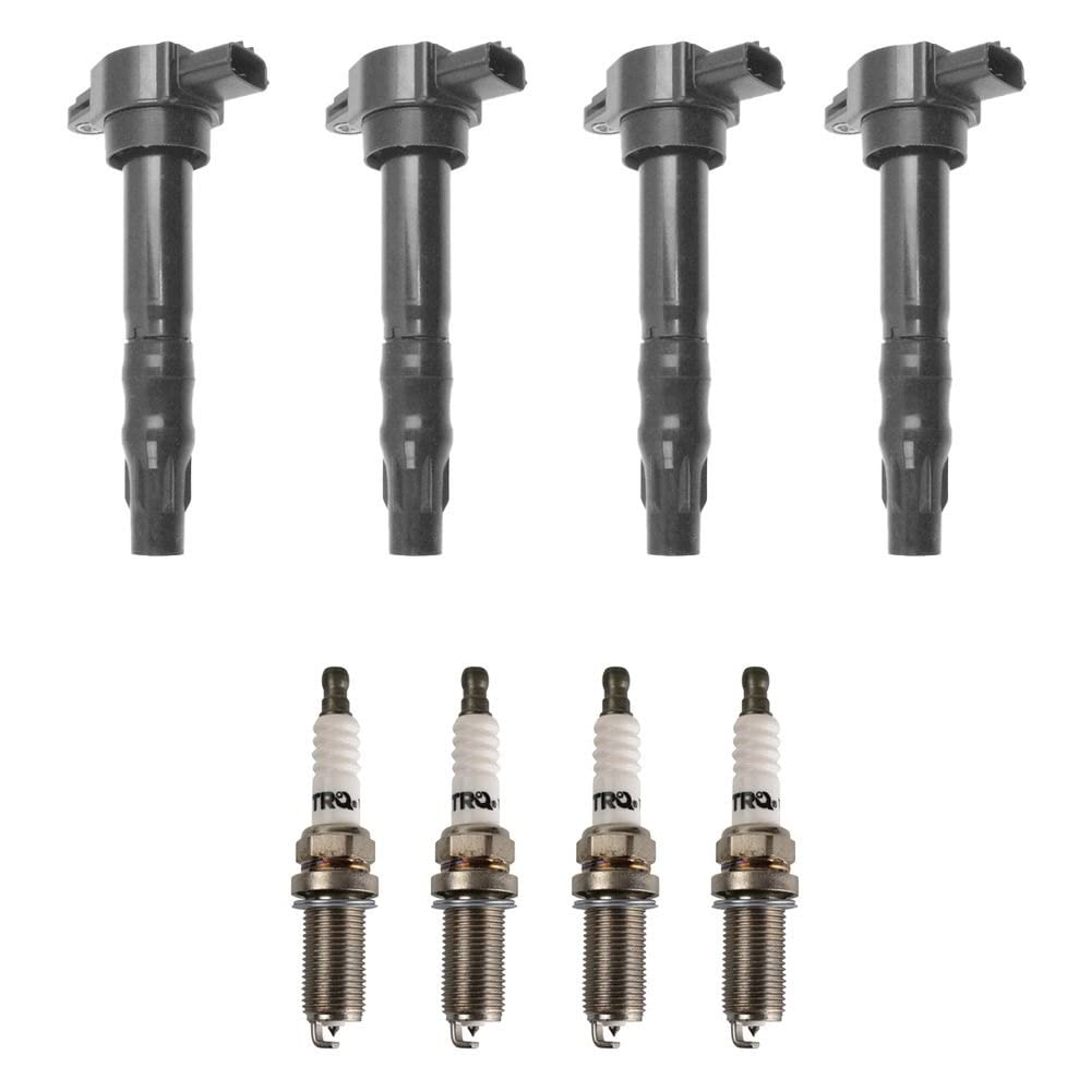 Trq Ignition Kit Ignition Coil Spark Plugs Compatible With 2006-2012 Mitsubishi Eclipse 2004-2012 Galant 2004-2006 Lancer Outlan