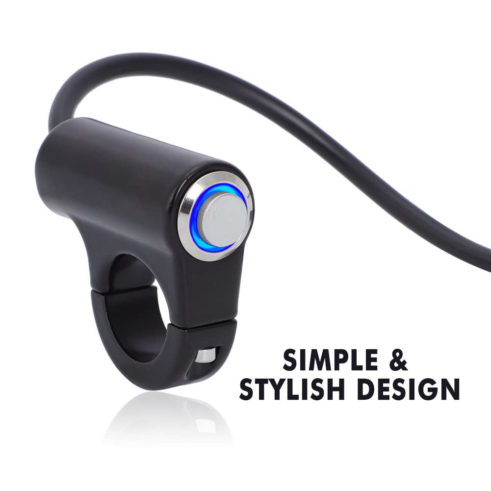 Motoparty Headlight Switch for Sur Ron Segway X260 X160,Plug and Play, Easy to Install and Use,Help Save Battery,with Blue led H