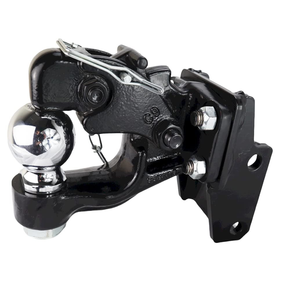 Shocker Air Pintle & Ball Combo Hitch, Fits 2' Hitch, Has 2-5/16' Ball 16,000 Lbs