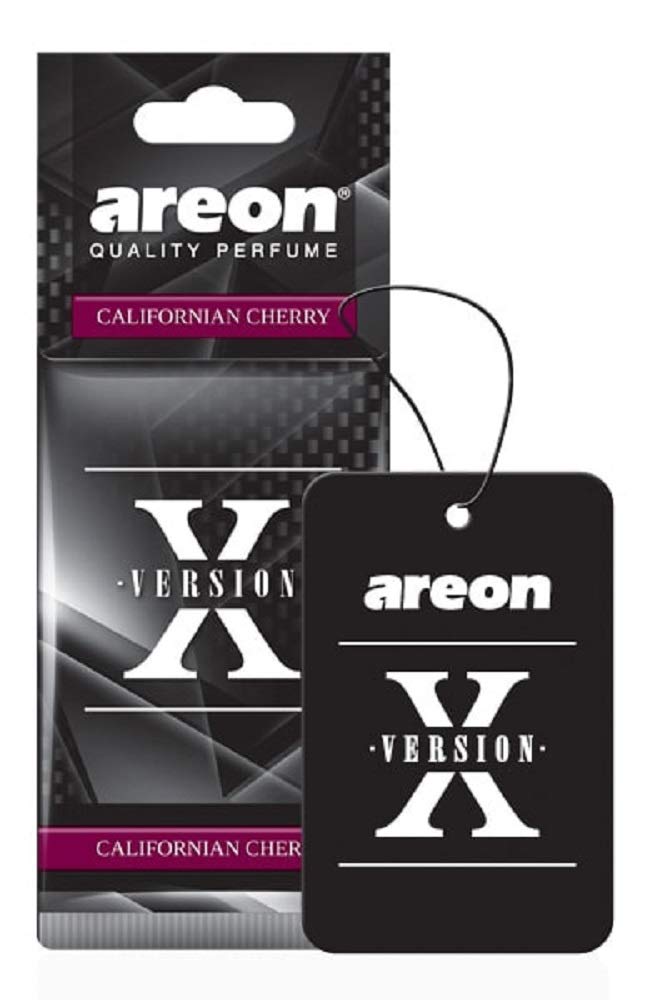 Areon X Axv08 Hanging Best Car Air Freshener Californian Cherry Scent, Paper Hanging Ornaments, Long Lasting Scent For Car Or Ho