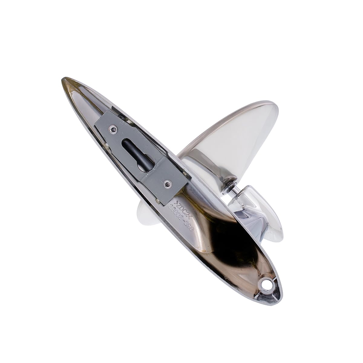 United Pacific C555728 Stainless Steel Exterior Rear View Mirror for 1955-57 Chevy Passenger Car, Chrome Plated Mirror Arm, L/H or R/H Application – ONE UNIT