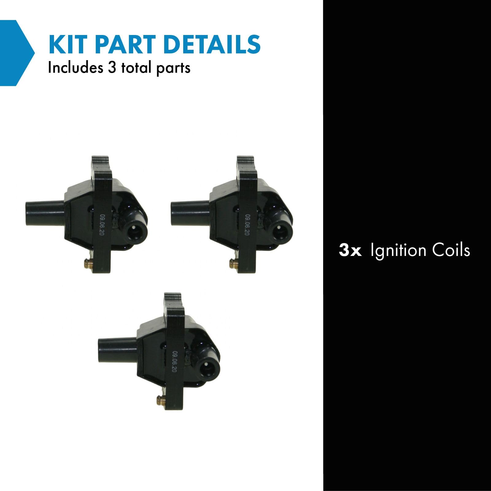 Trq Ignition Coil Set Compatible With 1993 Mercedes-Benz 300Ce 300E 300Te 1994-1997 C280 1995-1997 C36 Amg E320 1994-1996 S320 S