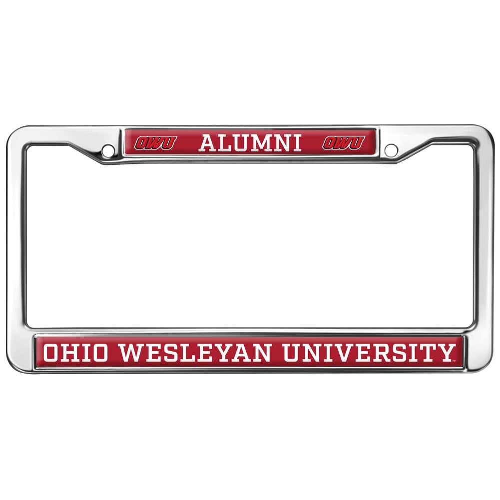 Ohio Wesleyan University Alumni Full Size Standard License Plate Metal Frame