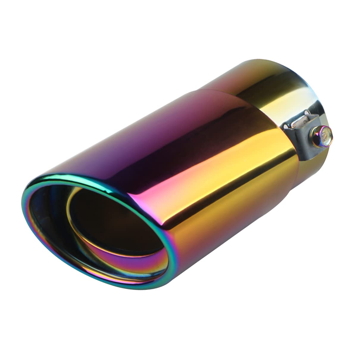 Stainless Steel Car Exhaust Tip, 2.5'' To 3.3'' Universal Car Exhaust Pipe Modification Tail Throat Tail Pipe, Steel Exhaust Tip