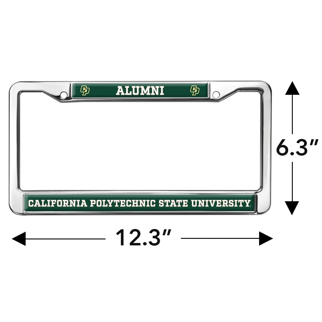 GRAPHICS & MORE Metal License Plate Frame - Cal Poly Alumni Logo - Full Size - One Size - Cal Poly Color