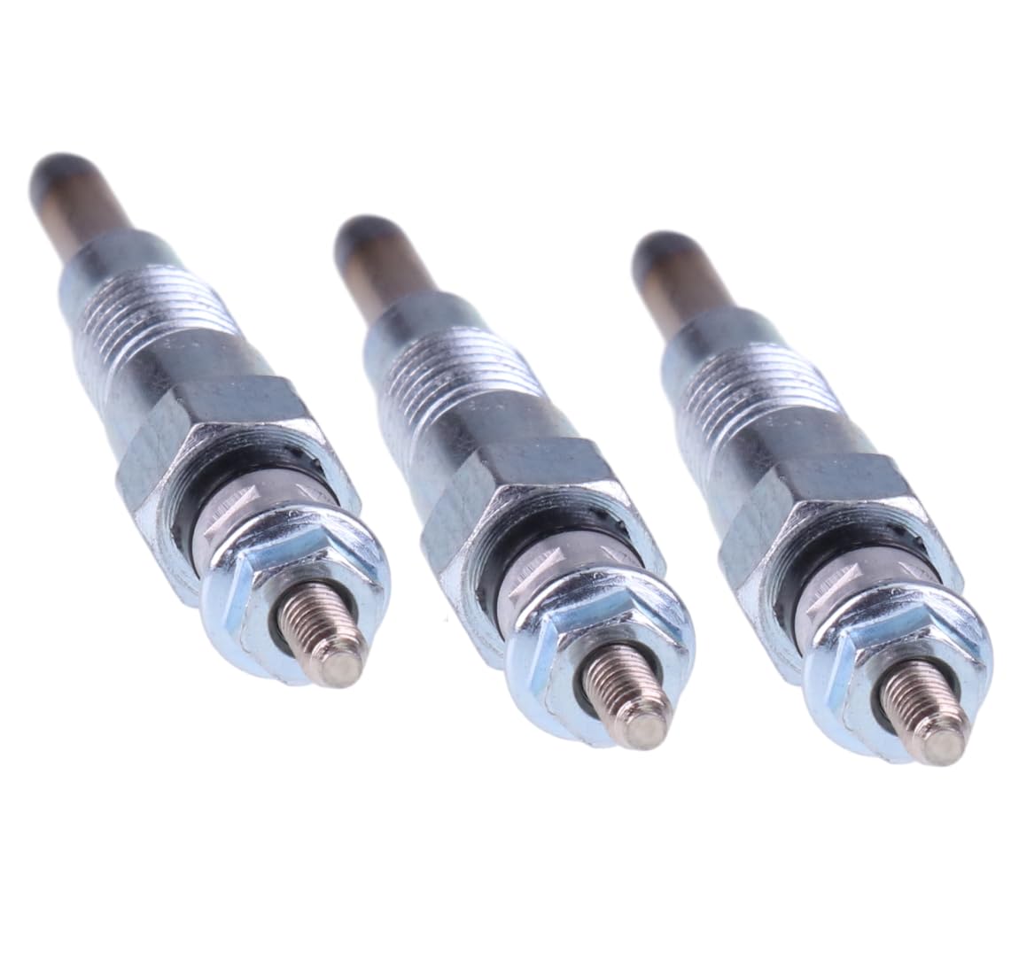 Jeenda 3Pcs Glow Plugs M811937 Miu802457 For John Deere X495 X595 X740 X744 X748 X749 X750 X754 X758 1435 1023E 1025R 1026R 2025