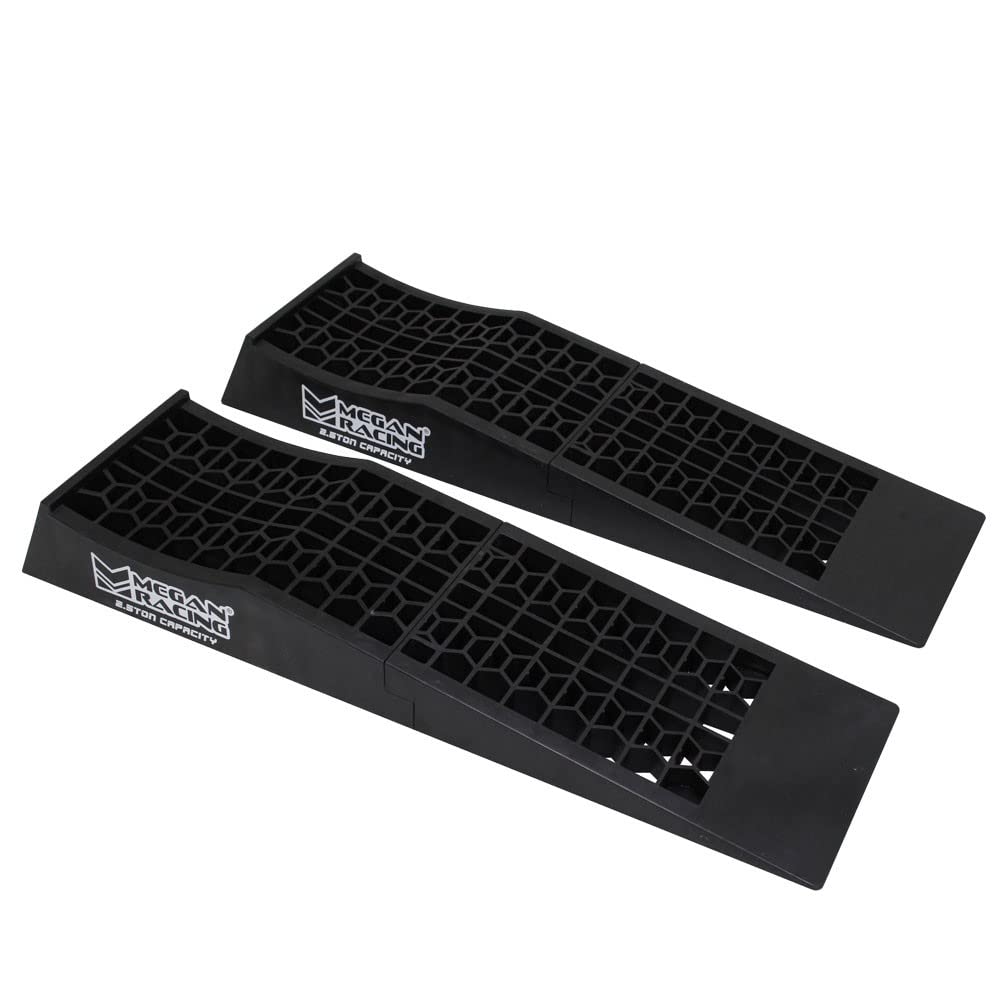 Megan Racing 2Pcs Universal Low Profile Drive-On Detachable Auto Service Ramp