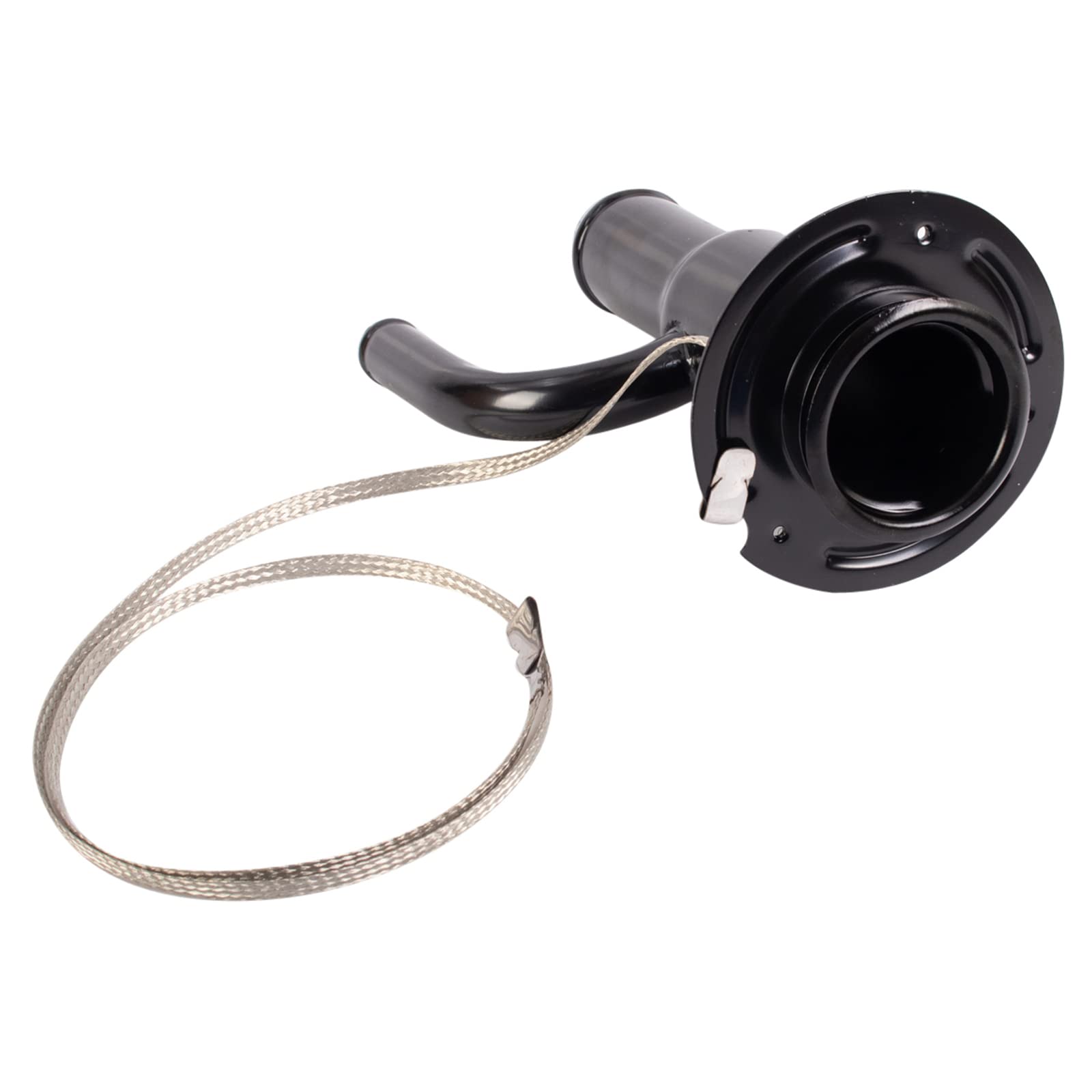 TRQ Fuel Tank Filler Neck Black Compatible with 2007-2010 Ford F-350 Super Duty