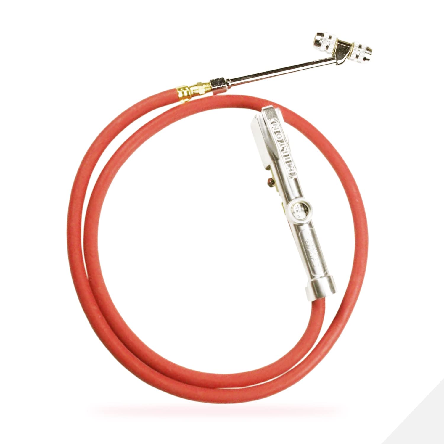 Milton 553 Heavy-Duty Truck Tire Inflator with Pressure Gauge, 5' Hose Dual Lock-on Air Chuck, Made in USA (OSHA Compliant) 10-1