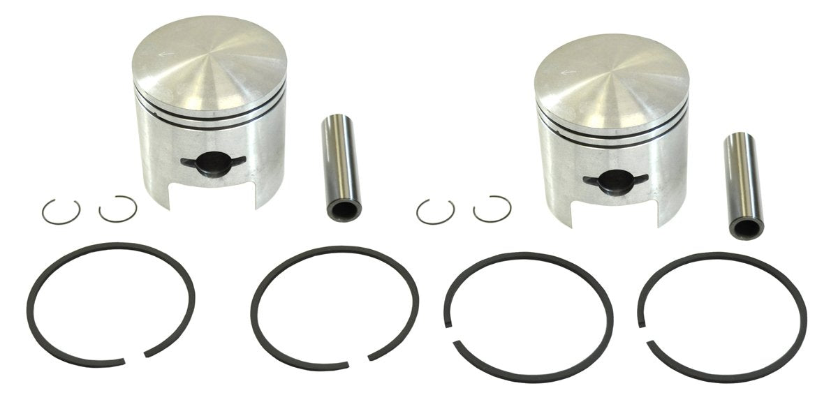 Spi, 09-688N, 2 Standard Bore Piston Kits For Arctic Cat 440 Cheetah Panther 1974-1975 68Mm