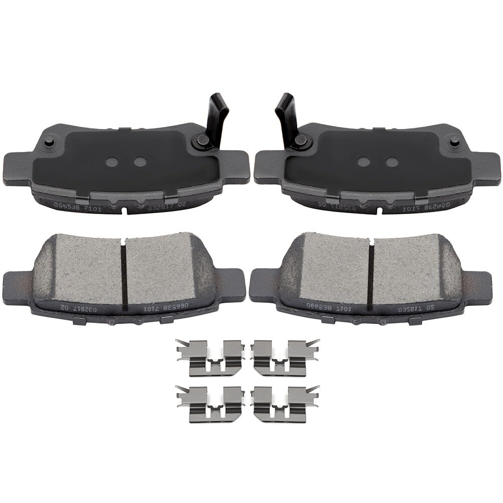 Eccpp D1088-7993 4Pcs Rear Ceramic Disc Brake Pad Set Fit For Honda Odyssey 2005-2010