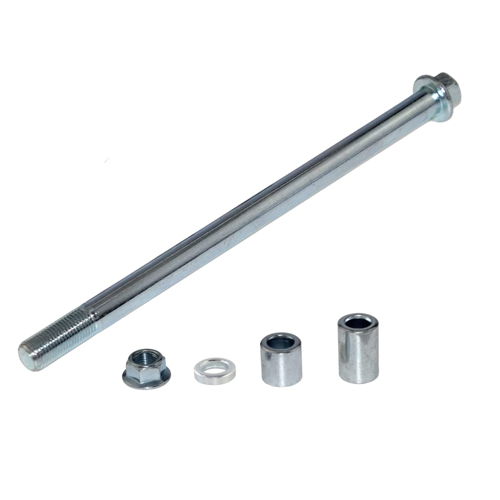 SIPARTS 12mm 250mm Front Rear Axle with Bush 38mm 22mm 5mm Fit for PIT PRO Dirt Bike Scooter QUAD ATV 50cc 110cc 125cc