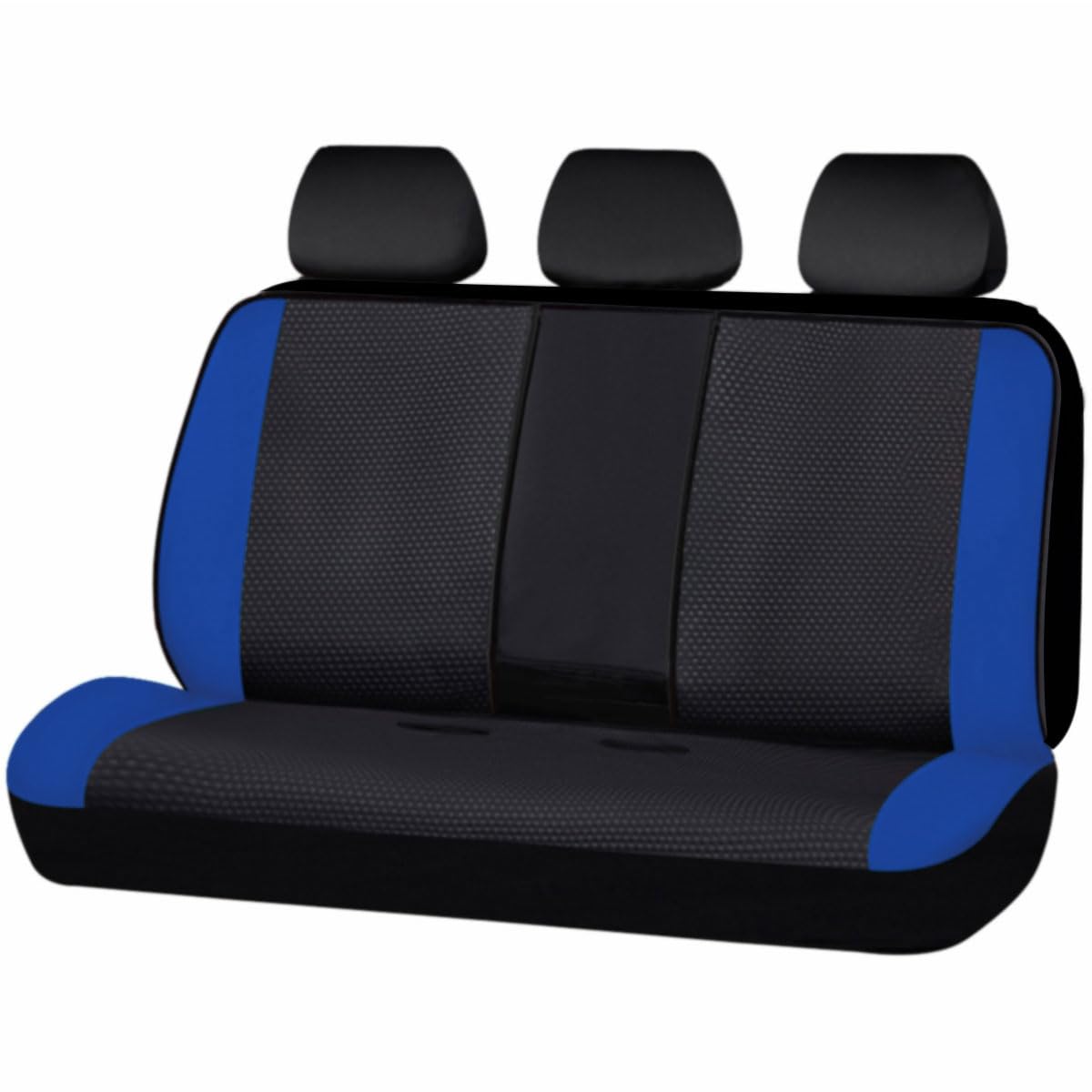 Flying Banner Neoprene Rear Bench car seat Covers car seat Protectors Split 40/60 60/40 (Blue & Black, Neoprene)