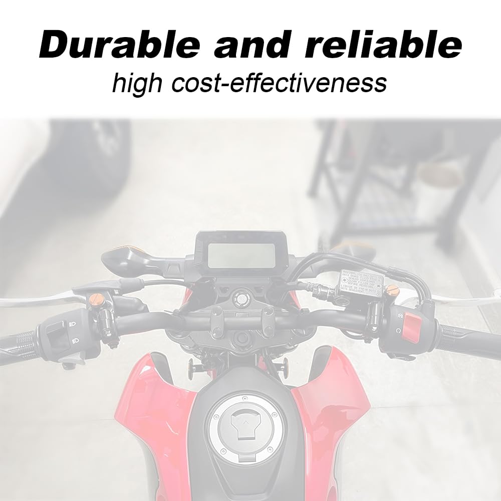 Xitomer Aftermarket 4 Pcs M10X1.25 Mirror Hole Plugs, Fit Forand So On, Aluminum Cnc (Orange)