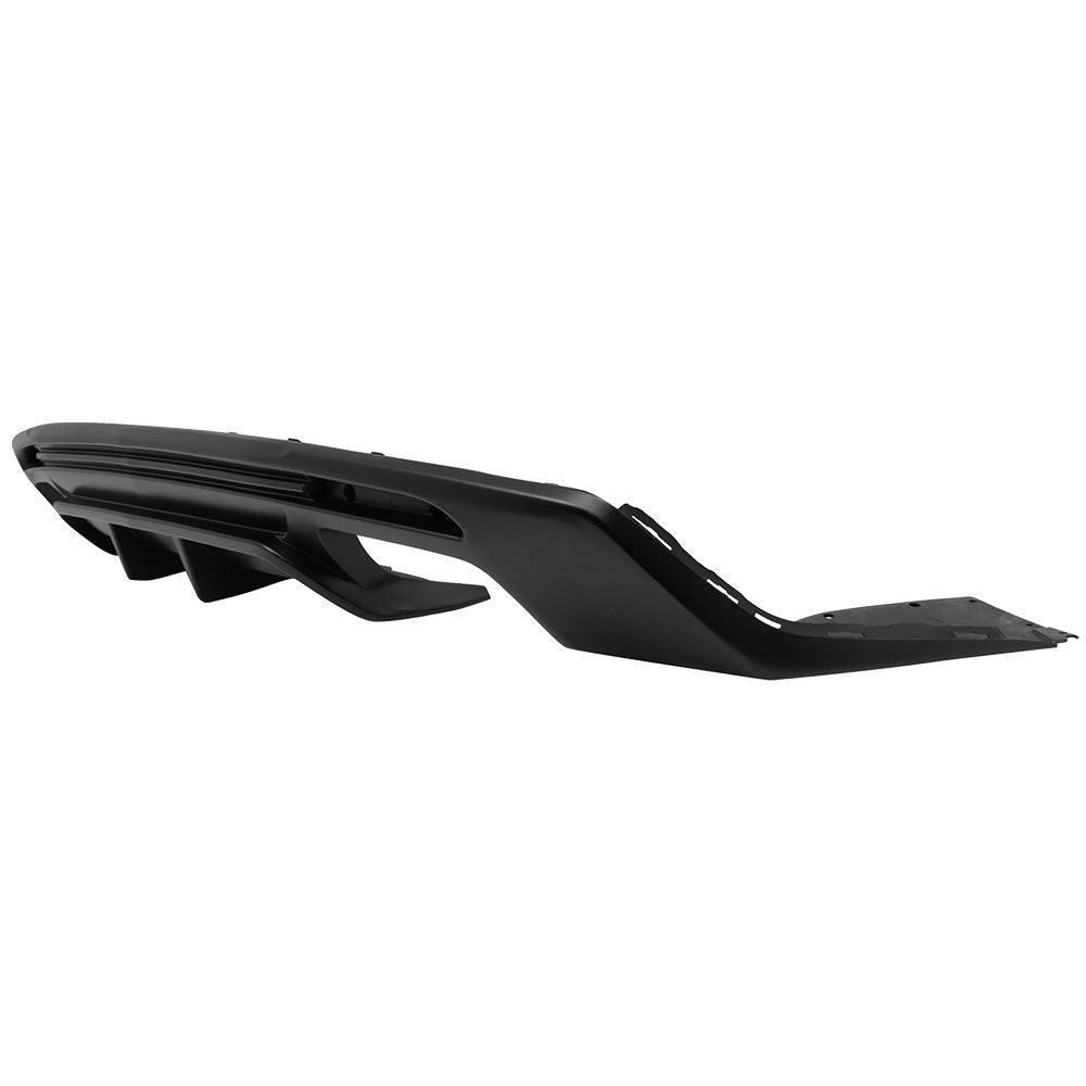 Ikon Motorsports Rear Diffuser Compatible With 2016-2024 Chevy Camaro (Except Zl1 Model), Matte Black Pp Rear Bumper Lip Lower Body Protection Avoid Against Collision