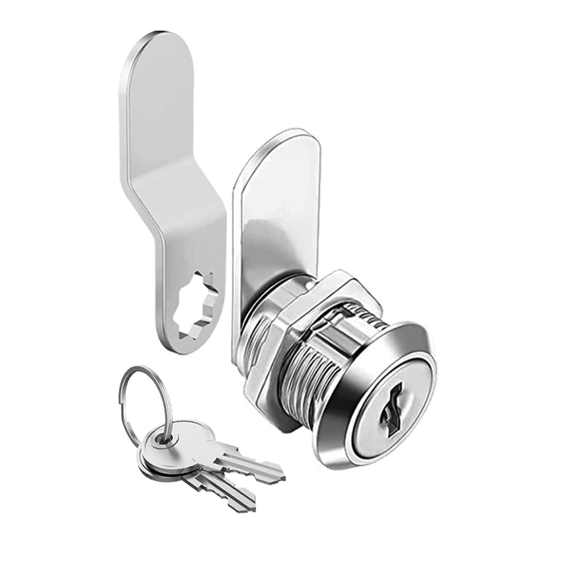 Helonge Truck Tool Lock With Keys, 5/8 Inch Toolbox Lock, Cabinet, Desk Drawers Cam Lock Replacement For Trailer, Rv Boxes, Mailboxes