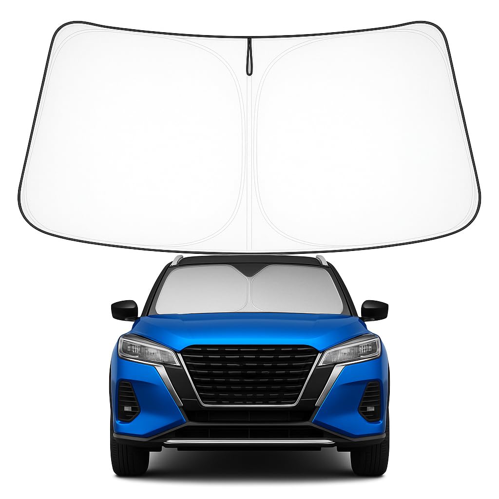 Proadsy 2024 Upgrade Front Windshield Sun Shade Foldable Sunshade Protector Custom Fit 2018 2019 2020 2021 2022 2023 2024 Nissan