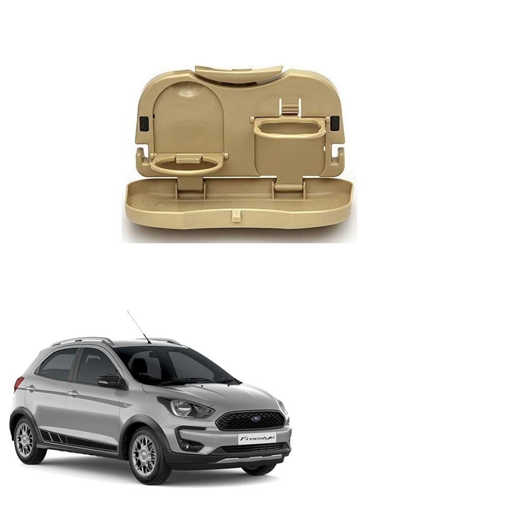 Stylish Foldable Compact Car Back Seat Tray for Food/ Drinks/ Cup/ Bottle Holder Universal Pack of 1 Suitable for Ford Freestyle