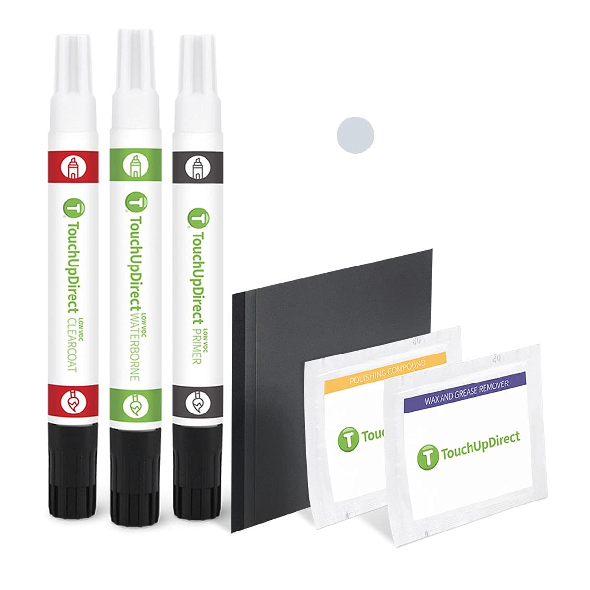 TouchUpDirect 92T/X1 92U/X1 Arctic Silver Metallic Compatible with Porsche Exact Match Touch Up Paint Combo - Platinum Kit
