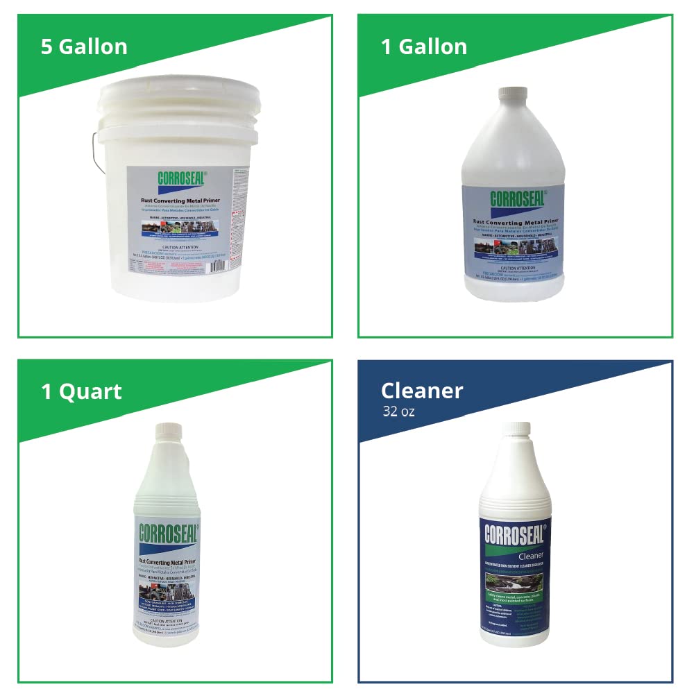 Corroseal-82320 Water-Based Rust Converter Metal Primer, Rust Converter - 1 Qt