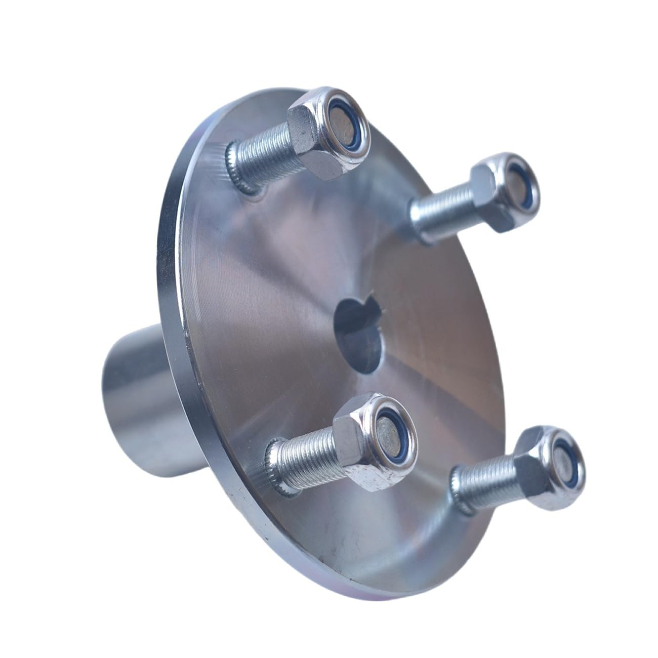 4' X 4' Go-Kart Live Axle Hub With 1' To 3/4' Step-Down - 1/4' Keyed Shaft, 8 Inch Rear Front Wheel, X4 Lug Set Kit(2Pcs)