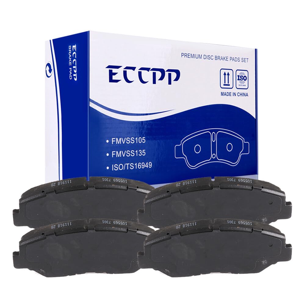 Automuto 4Pcs Front Ceramic Disc Brake Pads Set D958 For Honda For Accord 2003-2010