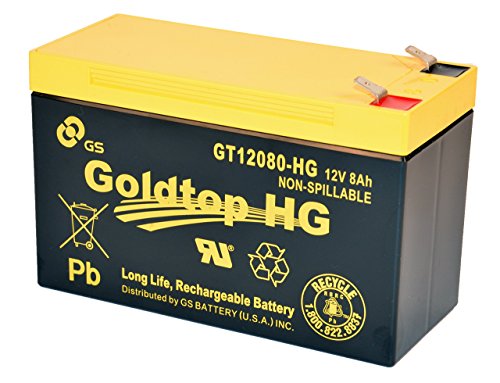 Gs Battery - Gt12080-Hg - Premium Replacement For Px12072 For For At&T, Centurylink And Most Other Ftth Systems