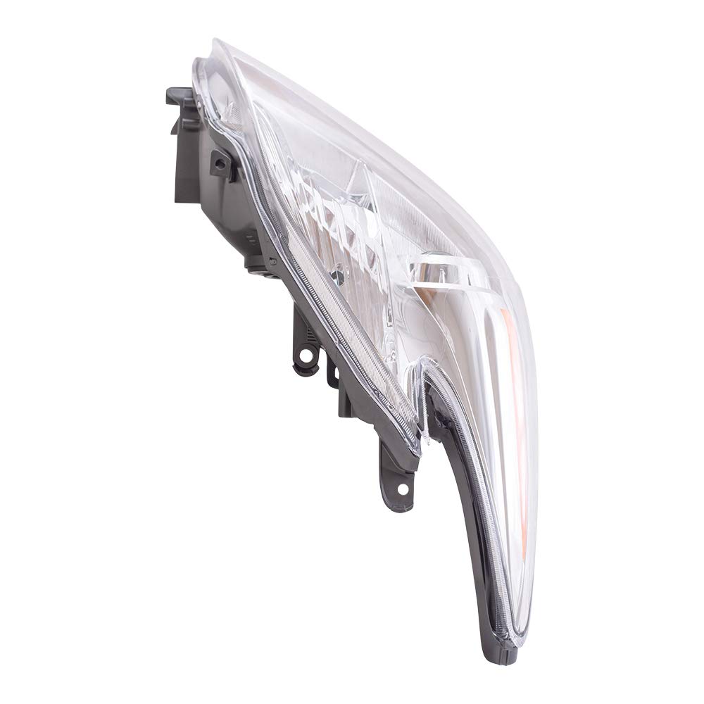 Brock Aftermarket Replacement Driver Left Passenger Right Halogen Combination Headlight Assembly Set Compatible With 2012-2015 T