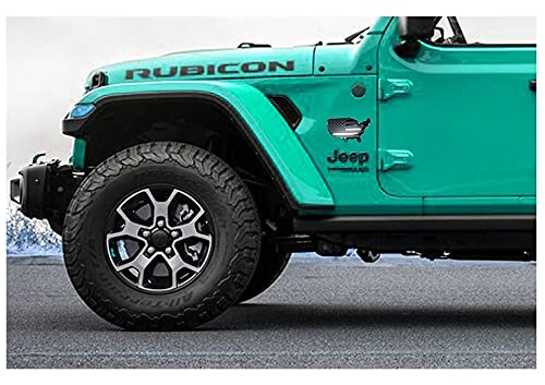 Mull Usa Black Flag Map Auto Fender Emblem For Cars Trucks Laptop Wall (Black, 7"X4")