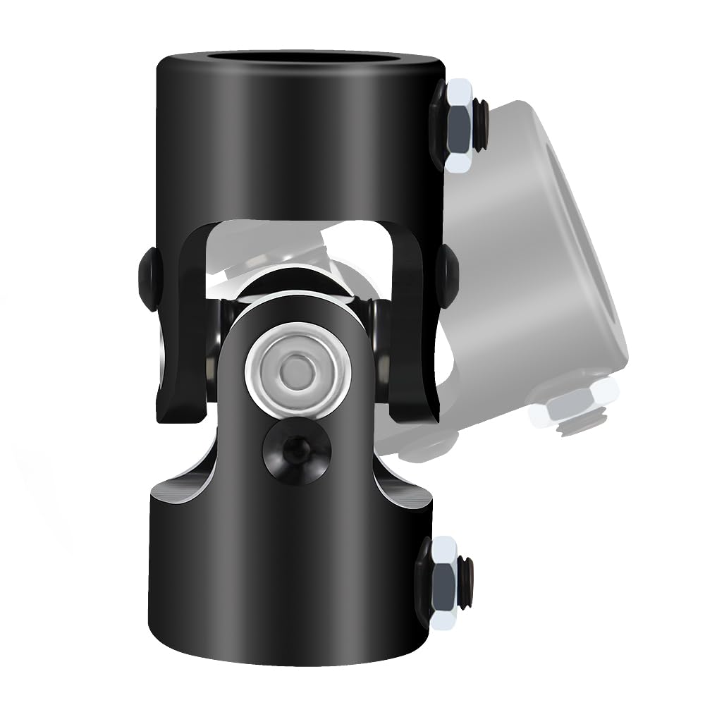 1'' Dd X 1'' Dd Black U Joint Stainless Steel Universal Steering Shaft 83Mm (3-1/4'') Working Angle 35Degree Single U Joint Coup